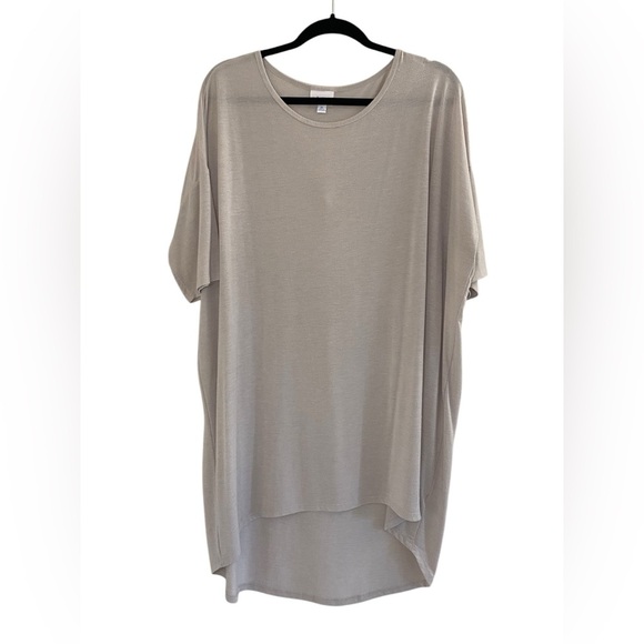 LuLaRoe Tan Dolman Sleeve Oversized Tunic - Picture 5 of 5